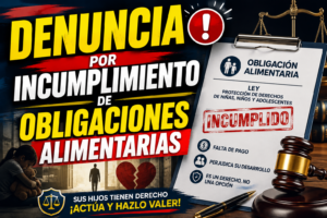 DENUNCIA POR INCUMPLIMIENTO DE OBLIGACIONES ALIMENTARIAS