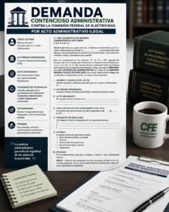 DEMANDA CONTENCIOSO ADMINISTRATIVA CONTRA LA COMISION FEDERAL DE ELECTRICIDAD POR ACTO ADMINISTRATIVO ILEGAL