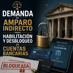 DEMANDA DE AMPARO INDIRECTO PARA HABILITACIÓN Y DESBLOQUEO DE CUENTAS BANCARIAS