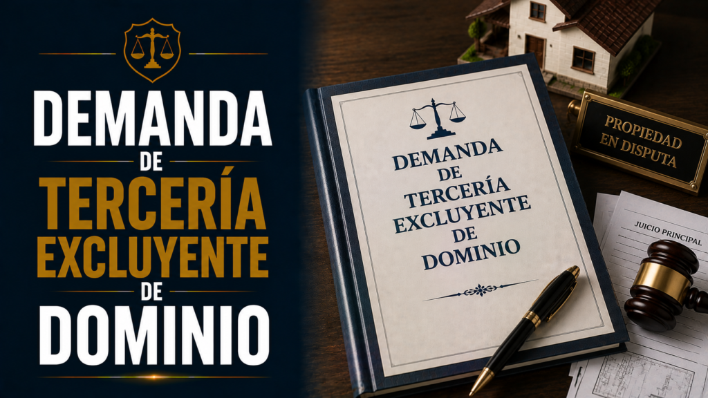 DEMANDA DE TERCERÍA EXCLUYENTE DE DOMINIO