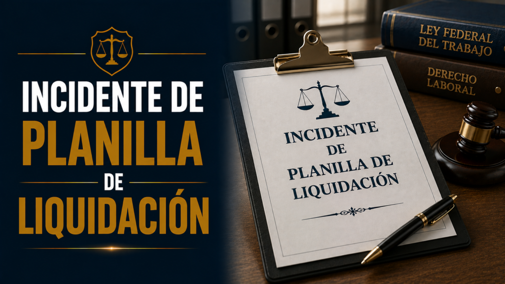 INCIDENTE DE PLANILLA DE LIQUIDACIÓN