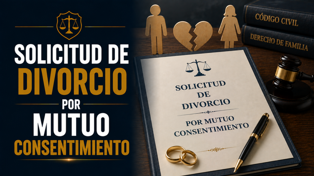 SOLICITUD DE DIVORCIO POR MUTUO CONSENTIMIENTO