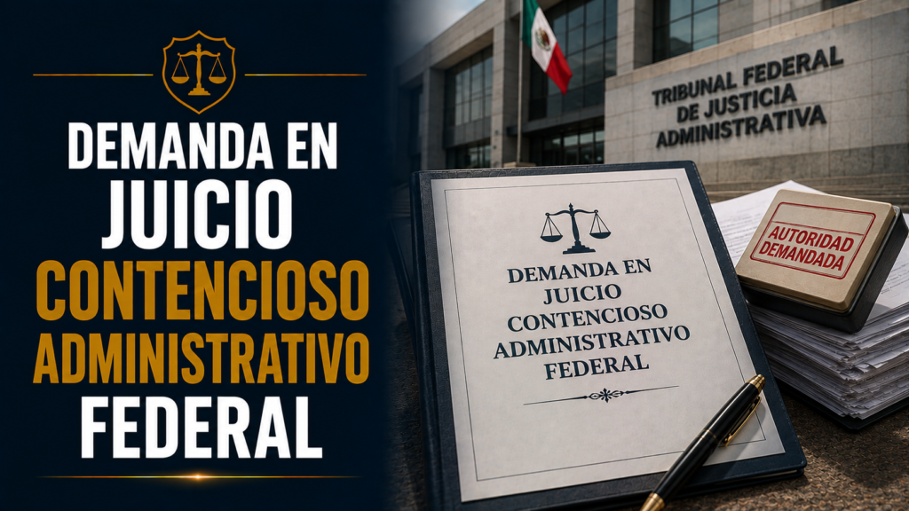 DEMANDA EN JUICIO CONTENCIOSO ADMINISTRATIVO FEDERAL