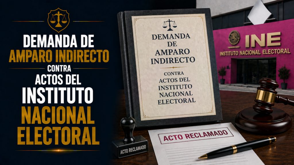 DEMANDA DE AMPARO INDIRECTO CONTRA ACTOS DEL INSTITUTO NACIONAL ELECTORAL