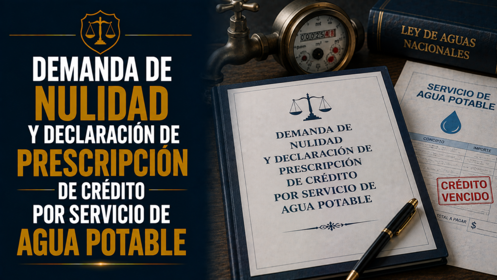 DEMANDA DE NULIDAD Y DECLARACIÓN DE PRESCRIPCIÓN DE CRÉDITO POR SERVICIO DE AGUA POTABLE