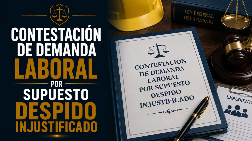CONTESTACIÓN DE DEMANDA LABORAL POR SUPUESTO DESPIDO INJUSTIFICADO
