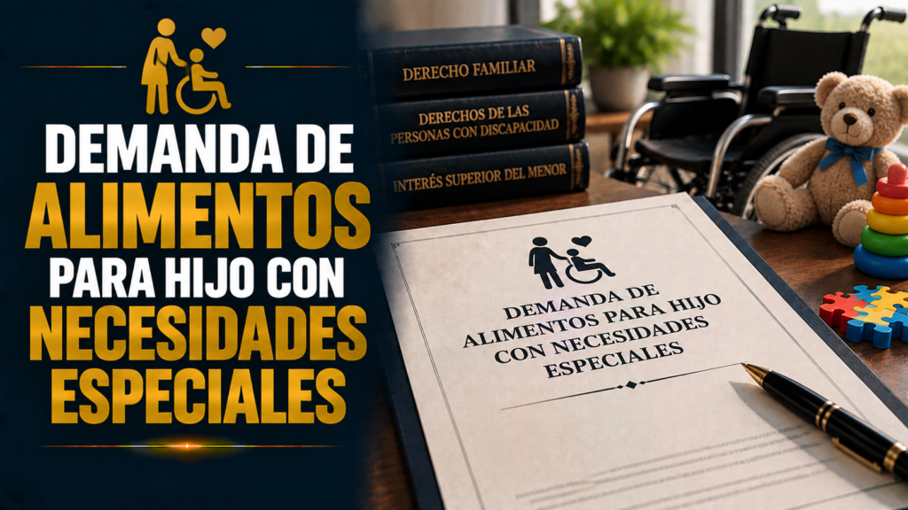 DEMANDA DE ALIMENTOS PARA HIJO CON NECESIDADES ESPECIALES