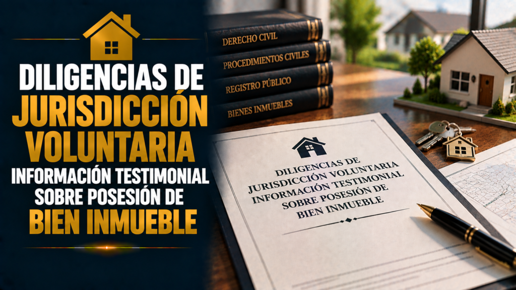 DILIGENCIAS DE JURISDICCIÓN VOLUNTARIA