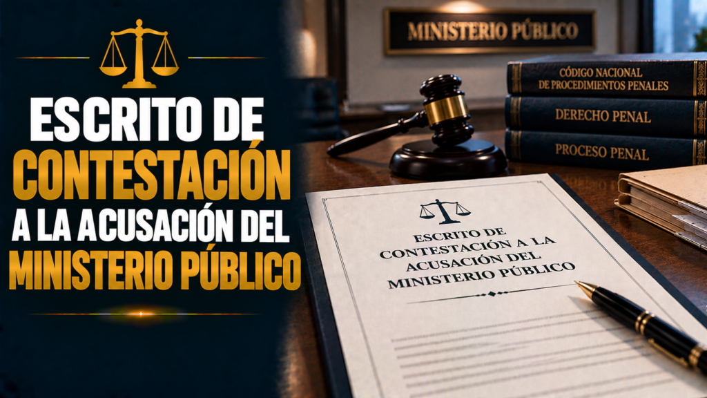 ESCRITO DE CONTESTACIÓN A LA ACUSACIÓN DEL MINISTERIO PÚBLICO