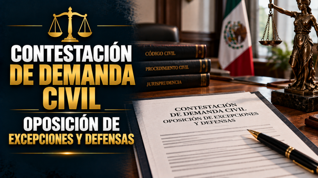 CONTESTACIÓN DE DEMANDA CIVIL OPOSICIÓN DE EXCEPCIONES Y DEFENSAS