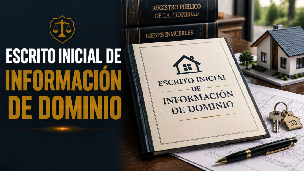 ESCRITO INICIAL DE INFORMACIÓN DE DOMINIO