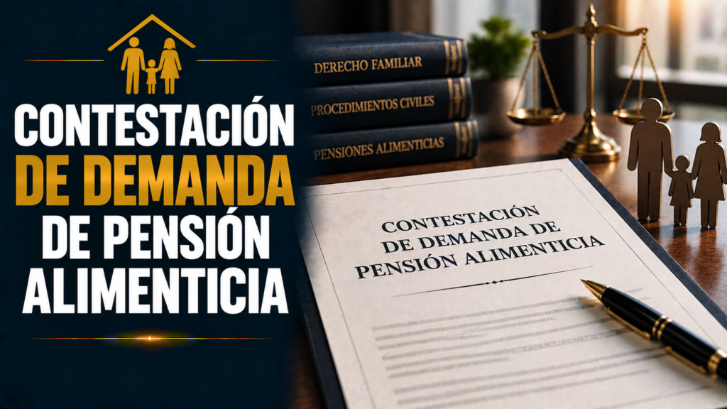 CONTESTACIÓN DE DEMANDA DE PENSIÓN ALIMENTICIA