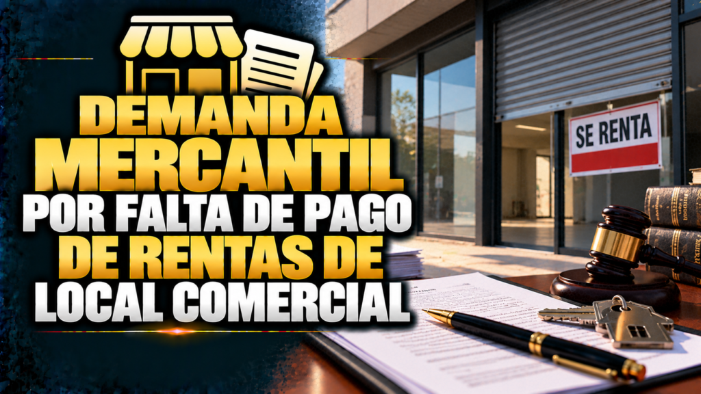 DEMANDA MERCANTIL POR FALTA DE PAGO DE RENTAS DE LOCAL COMERCIAL